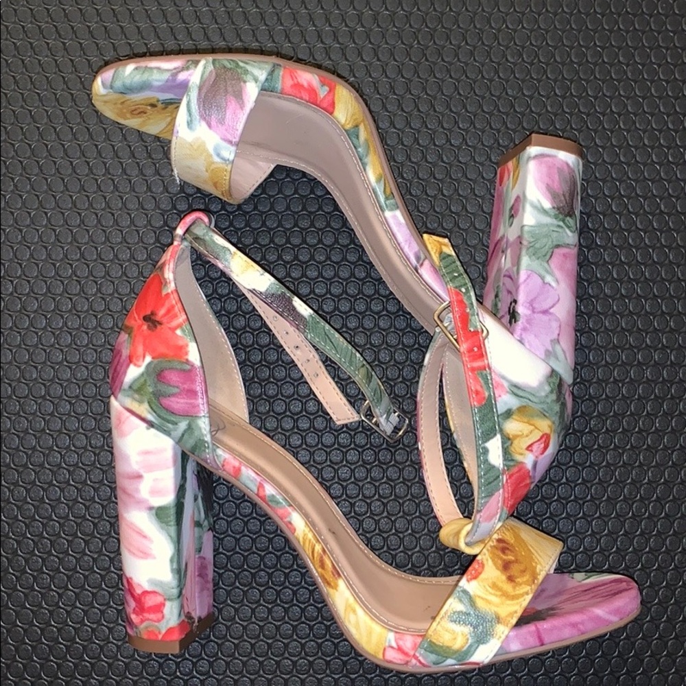 Floral high heels
